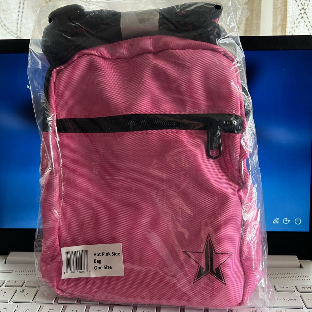 Jeffree Star hot pink side bag